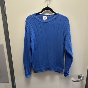 Talbots Kids Pullover Blue 100% Cotton Sweater Boys Long Sleeve Size 16